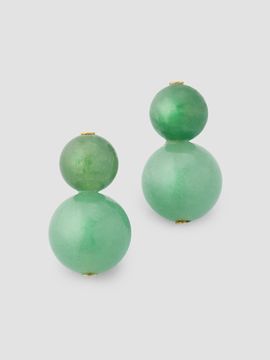 Jennifer Behr Women's Cara 18K-Gold-Plated & Aventurine Beaded Drop Earrings