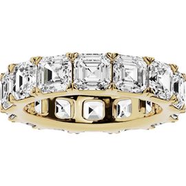Jennifer Fisher Jennifer Fisher 18K Gold Asscher Cut Lab Created Diamond Eternity Ring - 10.06 ctw (Nordstrom Exclusive)