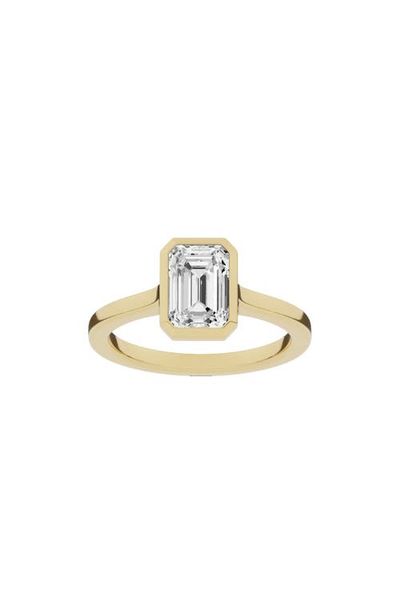 Jennifer Fisher Jennifer Fisher 18K Gold Emerald Cut Lab Created Diamond Solitaire Ring - 2.0 ctw (Nordstrom Exclusive)