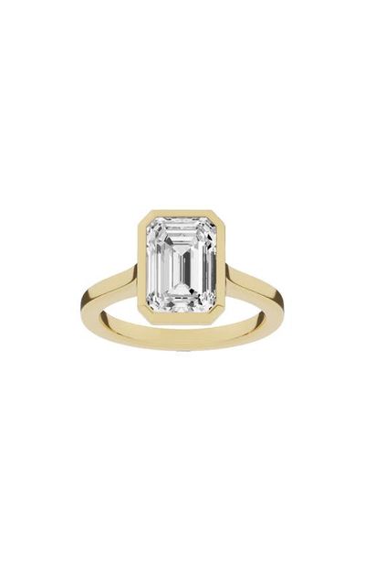 Jennifer Fisher Jennifer Fisher 18K Gold Emerald Cut Lab Created Diamond Solitaire Ring - 4.0 ctw (Nordstrom Exclusive)