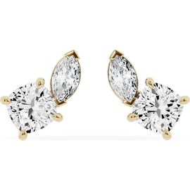 Jennifer Fisher Jennifer Fisher 18K Gold Mixed Lab Created Diamond Fashion Stud Earrings - 2.62 ctw (Nordstrom Exclusive)