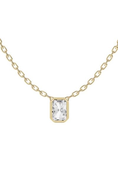 Jennifer Fisher Jennifer Fisher 18K Gold Radiant Lab Created Diamond Pendant Necklace