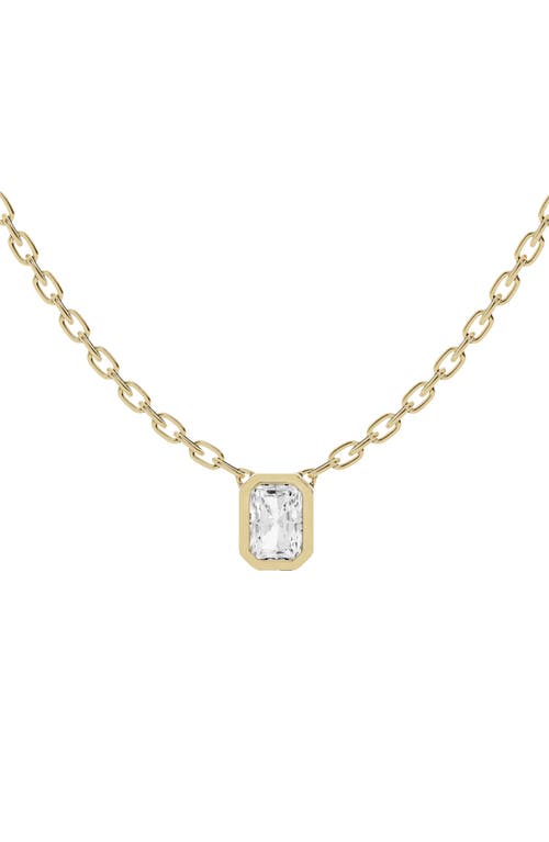 Jennifer Fisher Jennifer Fisher 18K Gold Radiant Lab Created Diamond Pendant Necklace (Nordstrom Exclusive)