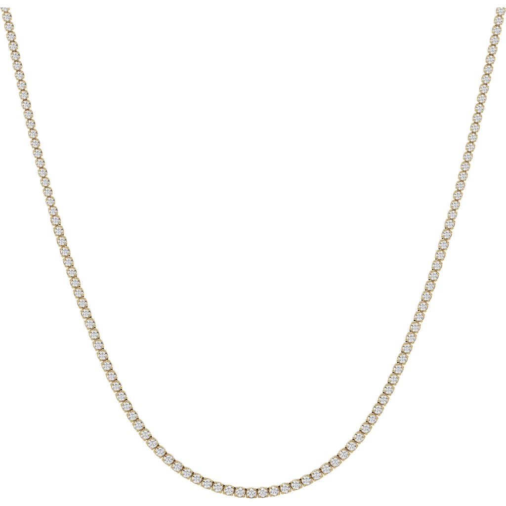 Jennifer Fisher Jennifer Fisher 18K Gold Round Cut Lab Created Diamond Tennis Necklace - 4.0 ctw (Nordstrom Exclusive)