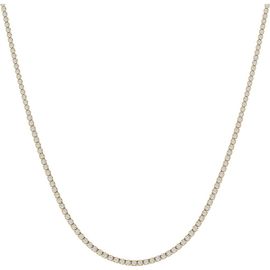Jennifer Fisher Jennifer Fisher 18K Gold Round Cut Lab Created Diamond Tennis Necklace - 4.0 ctw (Nordstrom Exclusive)