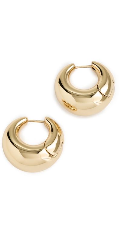 Jennifer Fisher Jennifer Fisher Dylan Hinged Huggies Yellow Gold One