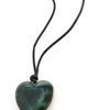 Jennifer Fisher Jennifer Fisher Heart Leather Cord Necklace Green Moss One - 1
