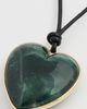 Jennifer Fisher Jennifer Fisher Heart Leather Cord Necklace Green Moss One - 5