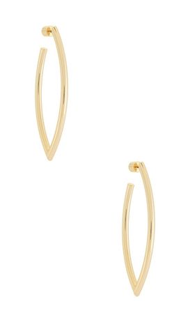 Jennifer Fisher Jennifer Fisher Medium Feather Hoop Earrings
