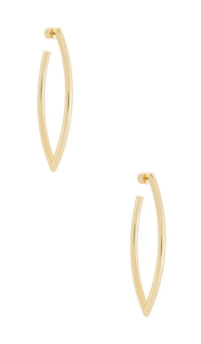 Jennifer Fisher Jennifer Fisher Medium Feather Hoop Earrings