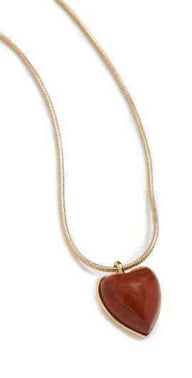 Jennifer Fisher Jennifer Fisher Puffy Heart Adjustable Choker Necklace Red Jasper One