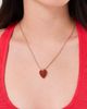 Jennifer Fisher Jennifer Fisher Puffy Heart Adjustable Choker Necklace Red Jasper One - 3
