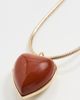 Jennifer Fisher Jennifer Fisher Puffy Heart Adjustable Choker Necklace Red Jasper One - 5