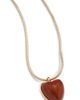 Jennifer Fisher Jennifer Fisher Puffy Heart Adjustable Choker Necklace Red Jasper One - 6