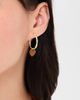 Jennifer Fisher Jennifer Fisher Puffy Heart Charm Huggie Hoop Earrings Red Jasper One - 3