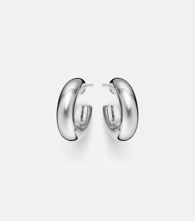 Jennifer Fisher Jennifer Fisher Samira Micro rhodium-plated hoop earrings
