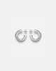 Jennifer Fisher Jennifer Fisher Samira Micro rhodium-plated hoop earrings - 4