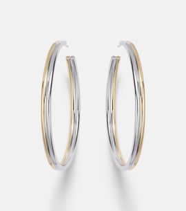 Jennifer Fisher Jennifer Fisher Thread 10kt gold-plated hoop earrings