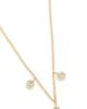 Jennifer Meyer Jewelry Jennifer Meyer Jewelry 18k Gold 3 Mini Diamond Bezel Dangle Necklace Gold One - 1