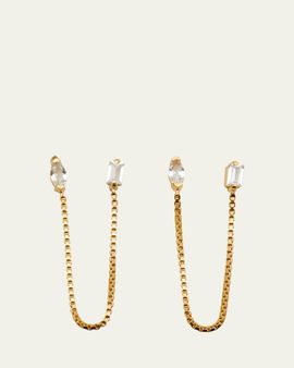 Jennifer Zeuner Viola Chain Earrings