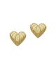Jennifer Zeuner Women's Luba 18K-Yellow-Gold Vermeil Fluted Heart Stud Earrings - 1