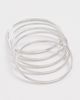 JENNY BIRD JENNY BIRD Dane Bangle Set 5 Pack High Polish Platinum One - 4