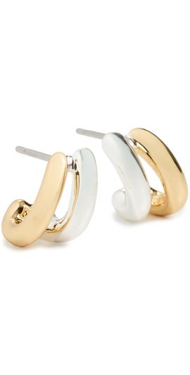 JENNY BIRD JENNY BIRD Micro Florence Hoops Two-Tone One