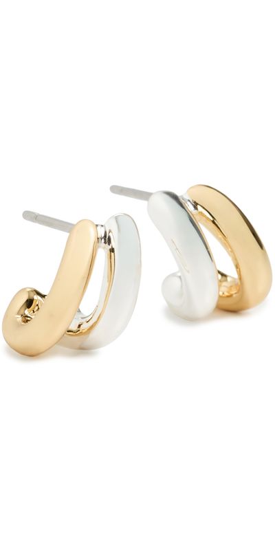 JENNY BIRD JENNY BIRD Micro Florence Hoops Two-Tone One
