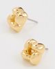 JENNY BIRD JENNY BIRD Mini Woven Square Earrings High Polish Gold One - 4