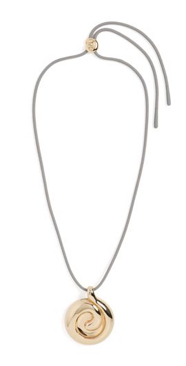 JENNY BIRD JENNY BIRD Nico Mirror Pendant Rope Necklace High Polish Gold One