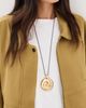 JENNY BIRD JENNY BIRD Nico Mirror Pendant Rope Necklace High Polish Gold One - 3