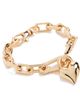 Jenny Bird Jenny Bird Padlock Heart Chain Bracelet High Polish Gold One Size - 1