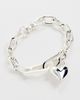 Jenny Bird Jenny Bird Padlock Heart Chain Bracelet High Polish Silver One Size - 2