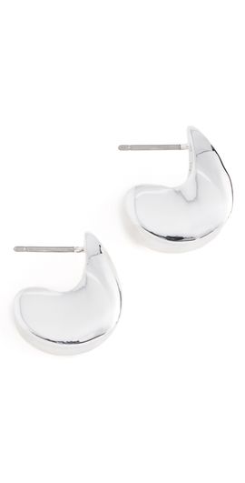 JENNY BIRD JENNY BIRD Paige Puff Hoop Earrings Silver One