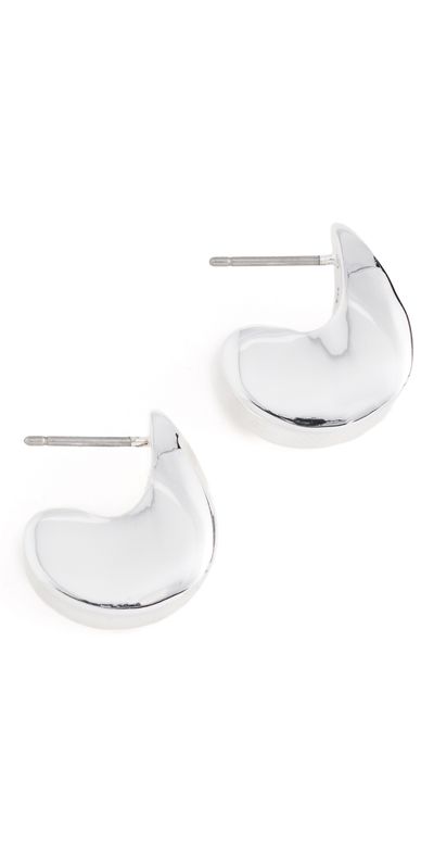 JENNY BIRD JENNY BIRD Paige Puff Hoop Earrings Silver One