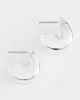 JENNY BIRD JENNY BIRD Paige Puff Hoop Earrings Silver One - 2