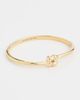 JENNY BIRD JENNY BIRD Slim Woven Square Bangle High Polish Gold - 2