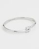 JENNY BIRD JENNY BIRD Slim Woven Square Bangle Platinum - 2