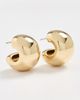 JENNY BIRD JENNY BIRD Small Gemma Hoops High Polish Gold One - 2
