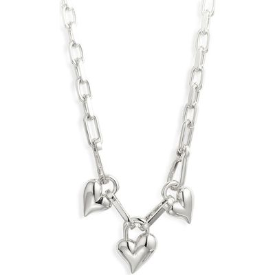 JENNY BIRD JENNY BIRD Triple Padlock Heart Pendant Chain Necklace