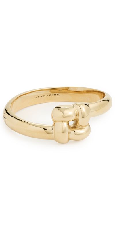 JENNY BIRD JENNY BIRD Woven Square Bangle High Polish Gold