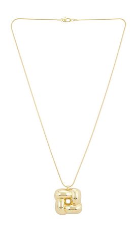 Jenny Bird Jenny Bird Woven Square Pendant Necklace