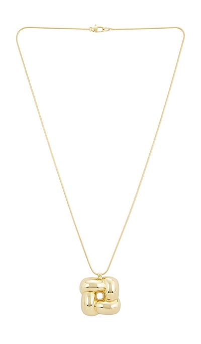 Jenny Bird Jenny Bird Woven Square Pendant Necklace