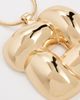 JENNY BIRD JENNY BIRD Woven Square Pendant Necklace High Polish Gold One - 5