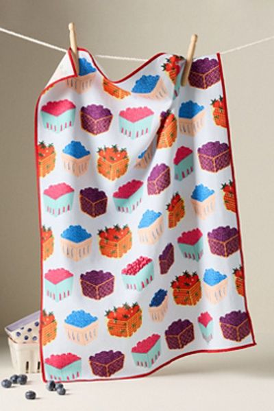 Jenny Koland Berry Basket Dish Towel