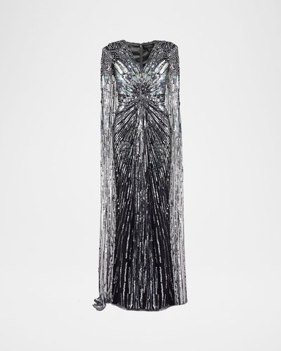 slim fit dress slacks Jenny Packham Women's Ursa Embellished-Neck Midi Dress - Red - Size 8 UK/4 US main image 1