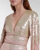 Jenny Packham Jenny Packham Easy Breezy sequined caped gown - 3