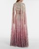 Jenny Packham Jenny Packham Easy Breezy sequined caped gown - 6