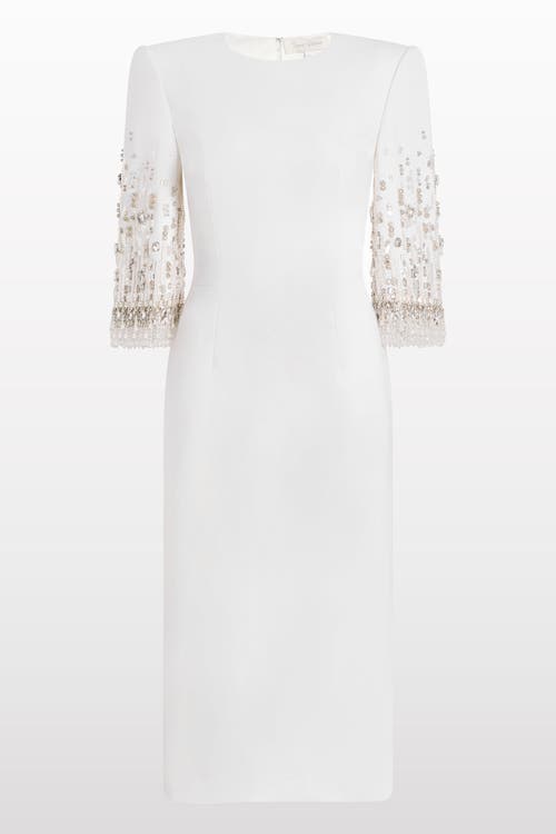 Jenny Packham Jenny Packham Ebba Crystal-Embellished Midi Dress