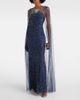 Jenny Packham Jenny Packham Embellished caped Mabel gown - 2